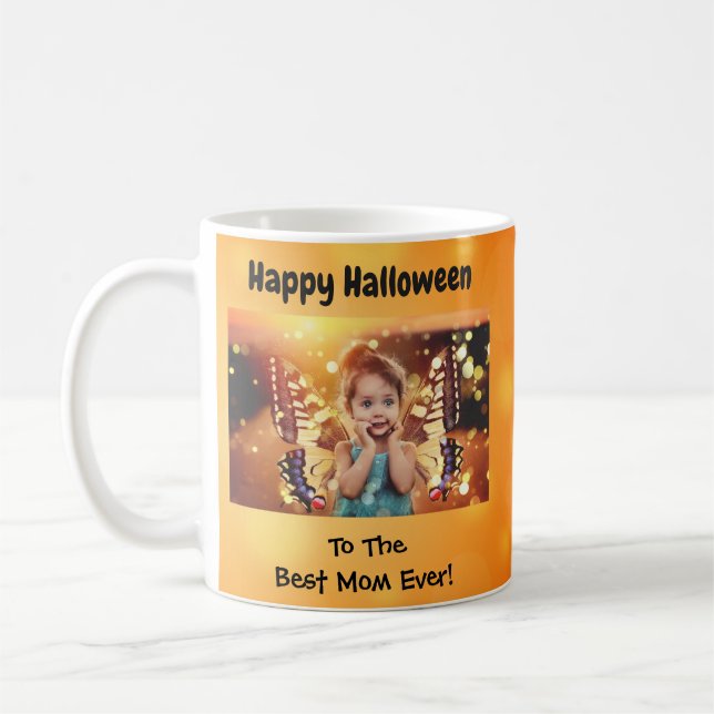Happy Halloween Best Mom Ever Photo Coffee Mug (Left)