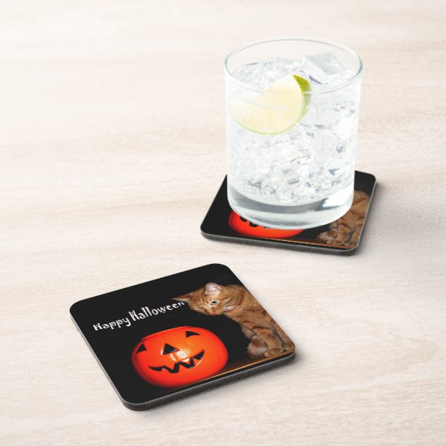 Happy Halloween Beverage Coaster (Right Side)