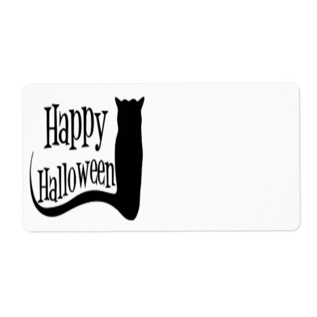 "HAPPY HALLOWEEN" BLACK CAT (Front)