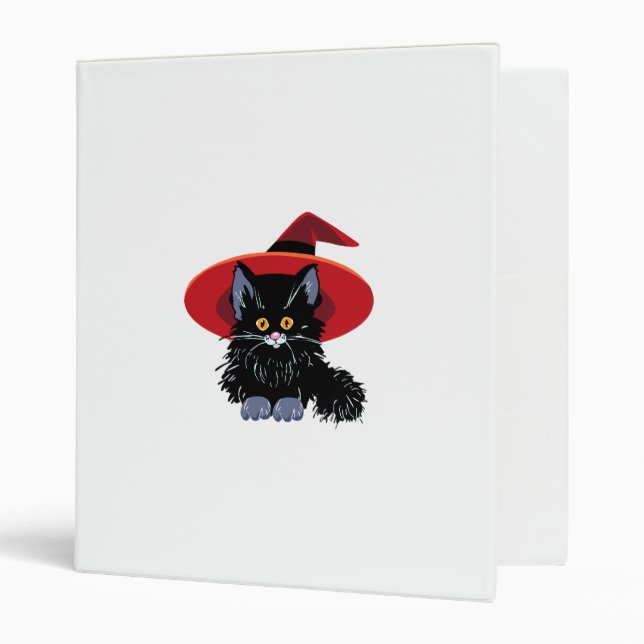 Happy Halloween Black Cat Binder (Front/Inside)