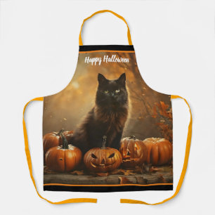 Happy Halloween Black Cat Collection Apron