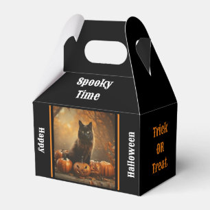 Happy Halloween Black Cat Collection Favor Box
