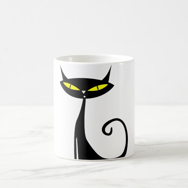 Happy Halloween Black Cat Mug (Center)