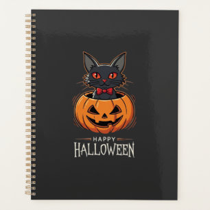 Happy Halloween Black Cat Pumpkin Design_1 Planner