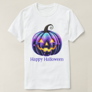 Happy Halloween Black Jack o'Lantern  T-Shirt