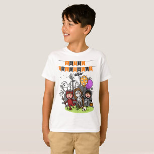 Happy Halloween Black Orange  T-Shirt