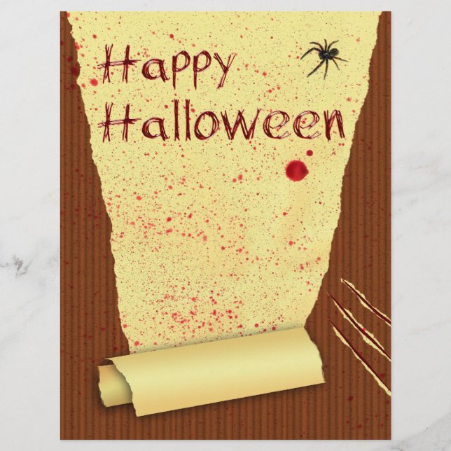 Happy Halloween Bloody Wallpaper (Front)