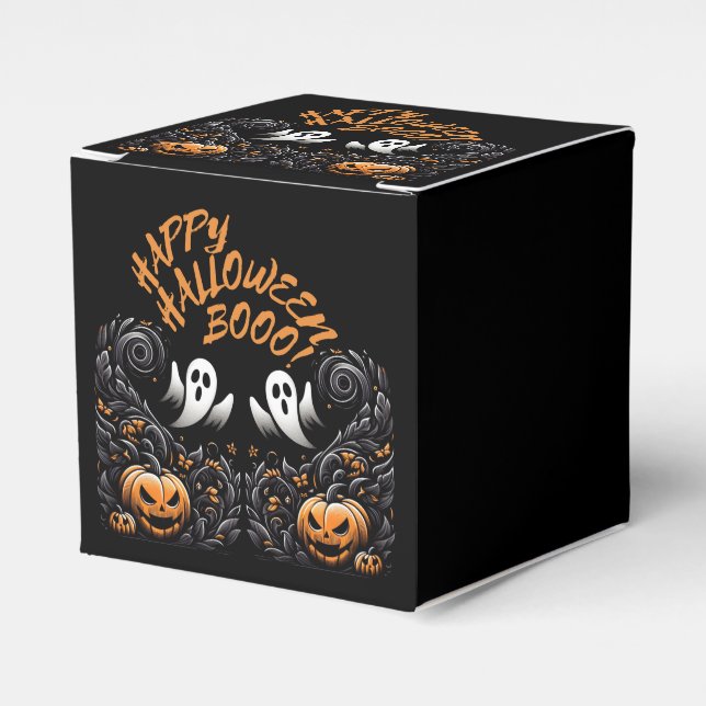 Happy Halloween Boo  Favor Box (Front Side)