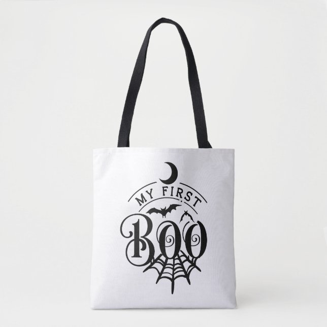 Happy Halloween Boo Modern Tote Bag (Front)