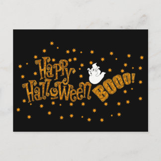 Happy Halloween Boo Postcard