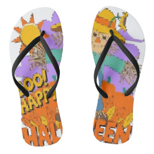 Happy Halloween boy  Flip Flops