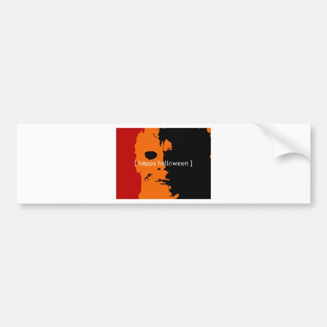 Happy Halloween Bumper Sticker (Front)