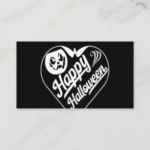 Happy halloween business card