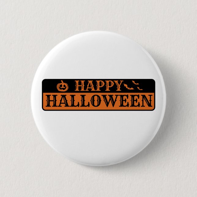 Happy Halloween Button (Front)