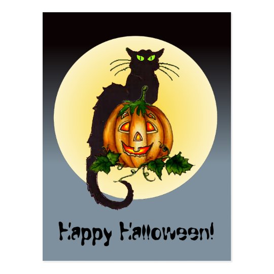 HAPPY HALLOWEEN by SHARON SHARPE Postcard