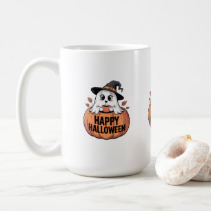 Happy Halloween Caffeine Ghost Coffee Mug