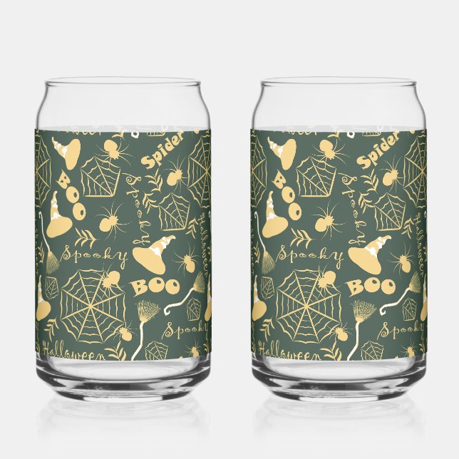 Happy Halloween Can Glass (Front)