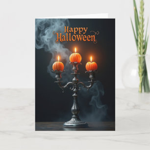 Happy Halloween Candelabra Card
