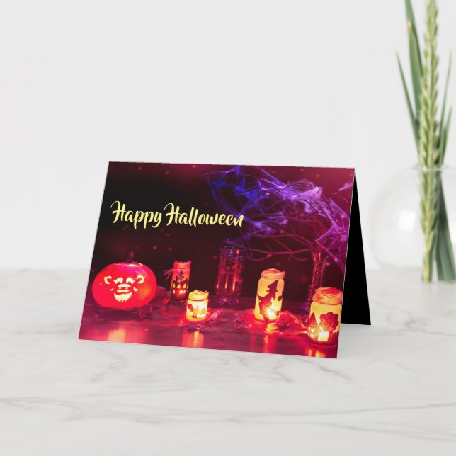 Happy Halloween Candles Card (Front)