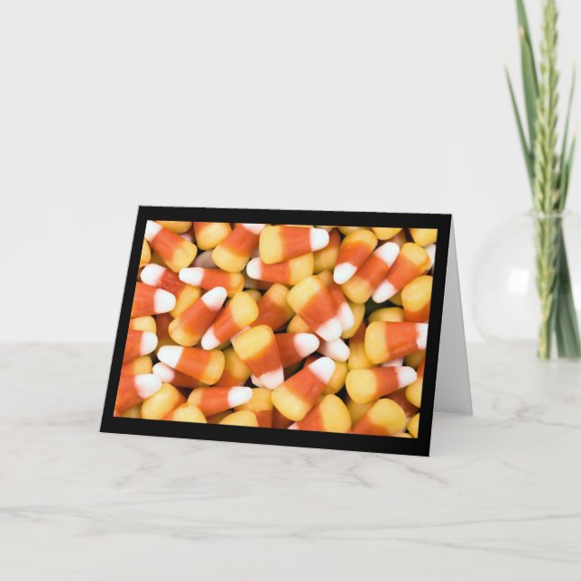 happy halloween : candy corn card (Front)
