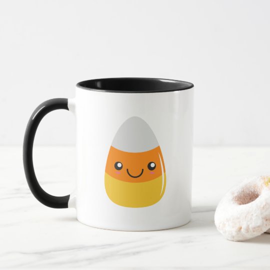 Happy Halloween Candy Corn Emoji Mug
