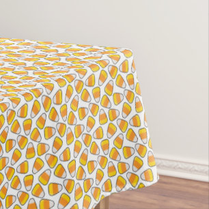 Happy Halloween   Candy Corn Pattern Tablecloth