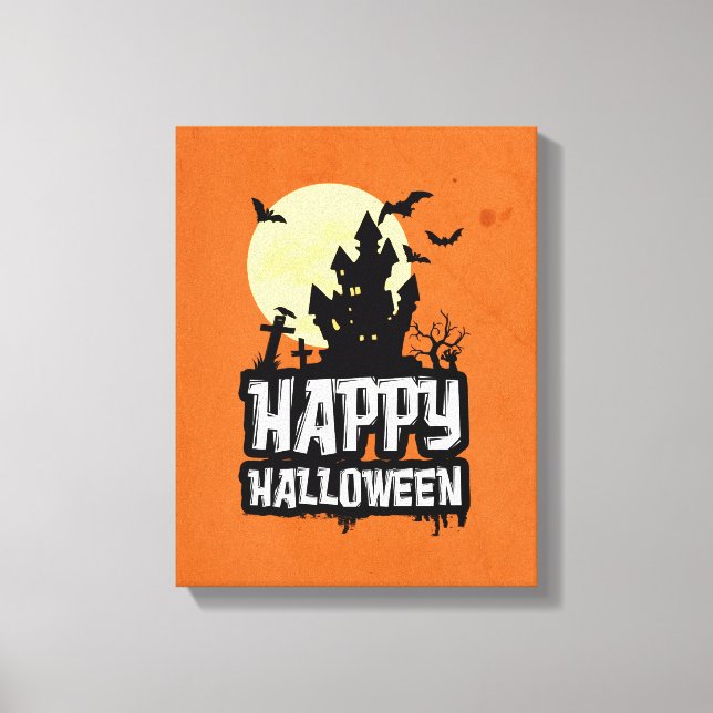 Happy Halloween Canvas Print (Front)