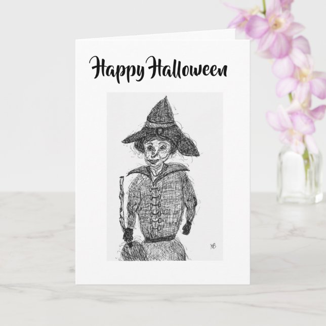 Happy Halloween Card (Orchid)