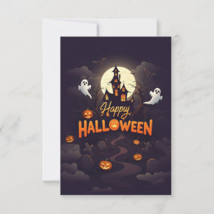 Happy Halloween Card With Personalized Name