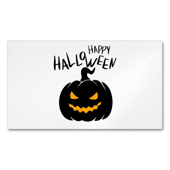 Happy Halloween Carte de visite magnétique (devant)