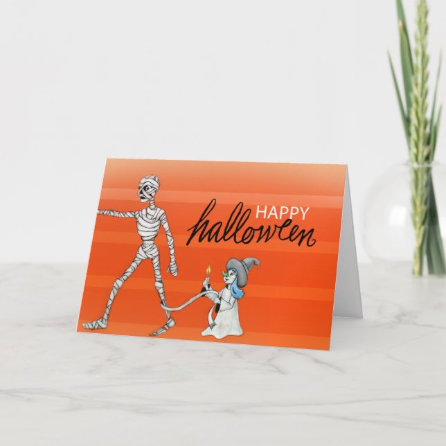 Happy Halloween - Carte maman et sorcière (Devant)