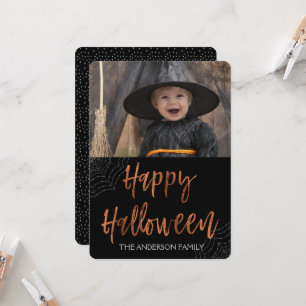 Happy Halloween Carte photo moderne Halloween