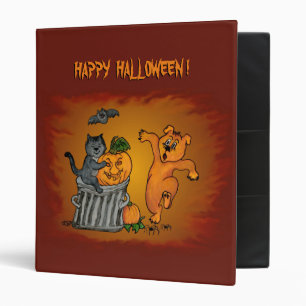 Happy Halloween! Cat Bat Dog and Spider Binder