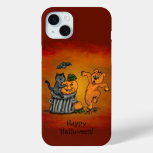Happy Halloween! Cat Bat Dog and Spider iPhone 15 Mini Case