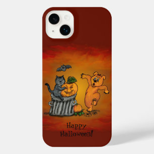 Happy Halloween! Cat Bat Dog and Spider iPhone 14 Plus Case