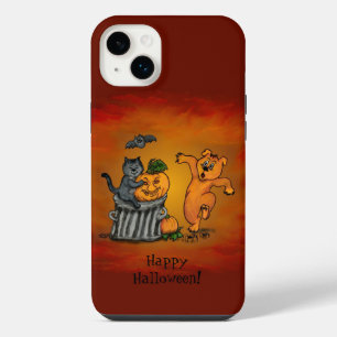 Happy Halloween! Cat Bat Dog and Spider iPhone 14 Plus Case