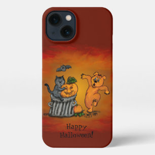 Happy Halloween! Cat Bat Dog and Spider iPhone 13 Case