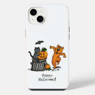 Happy Halloween! Cat Bat Dog and Spider iPhone 14 Plus Case