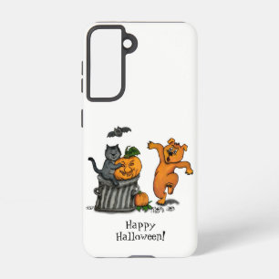 Happy Halloween! Cat Bat Dog and Spider Samsung Galaxy Case