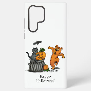 Happy Halloween! Cat Bat Dog and Spider Samsung Galaxy Case