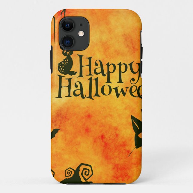 happy halloween cat Case-Mate iPhone case (Back)