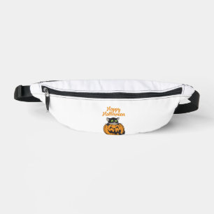 Happy Halloween Cat Pumpkin Fanny Pack