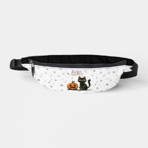 Happy Halloween cat & pumpkin Fanny Pack