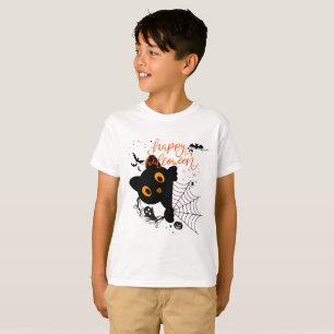Happy Halloween Cat & Pumpkins T-Shirt
