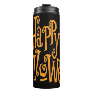 HAPPY HALLOWEEN CAT THERMAL TUMBLER