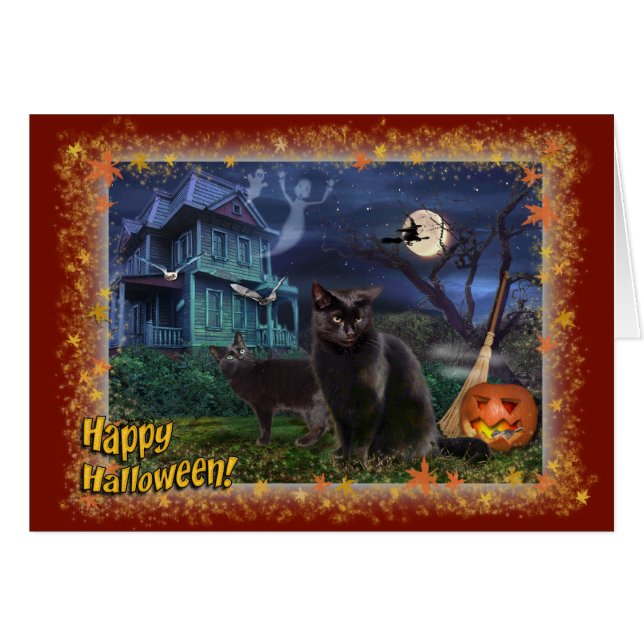 Happy Halloween Cats (Front Horizontal)