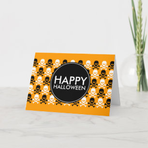happy halloween centre strip card