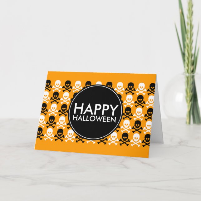 happy halloween centre strip card (Front)
