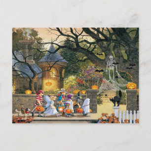 Happy Halloween Children Postcard