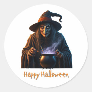Happy Halloween  Classic Round Sticker